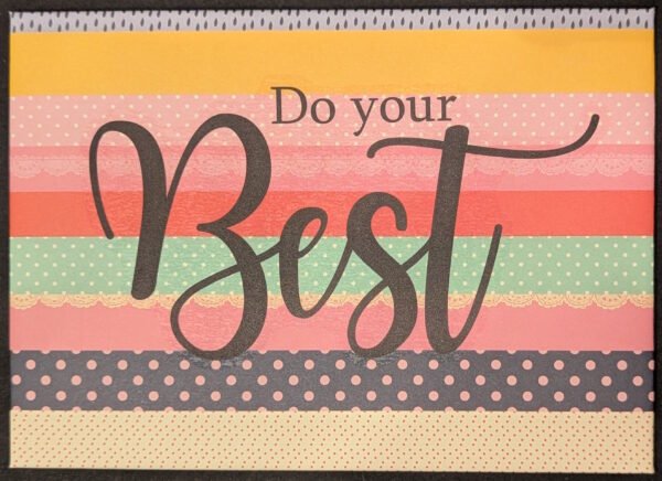 Do your best
